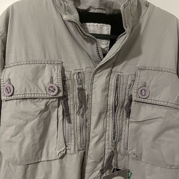 NEW Stussy Men's Gray Thermo Lite Plus Outerwear Jacket Size Large - Picture 2 of 4